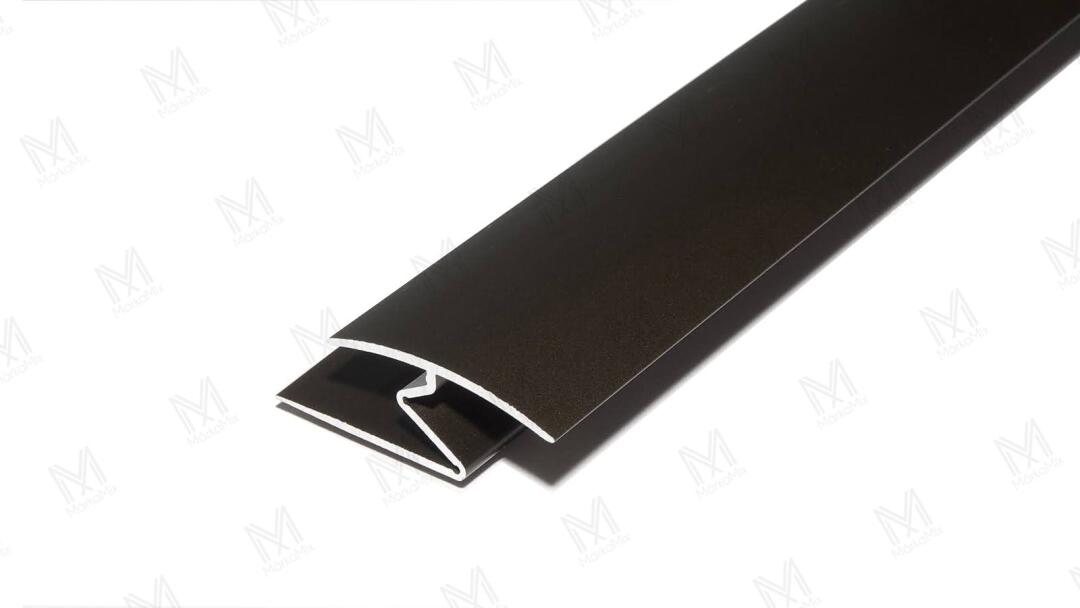 Alumínium burkolatváltó roppantós 32 mm 2,70 m eloxált bronz