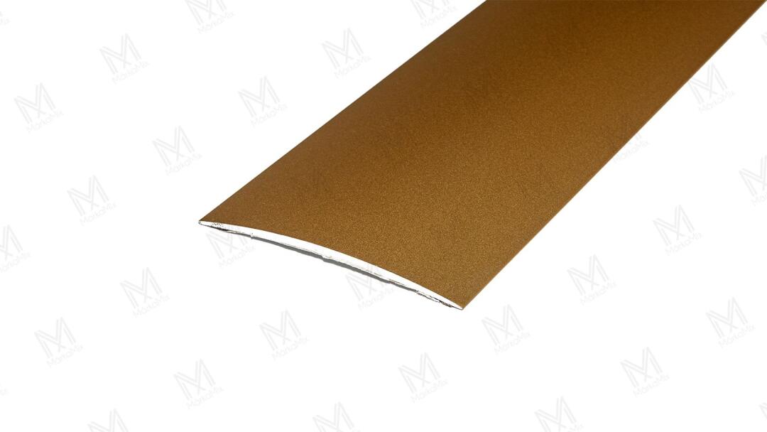 Alumínium burkolatváltó profil 60 mm, 1,00 m/szál, öntapadós eloxált arany