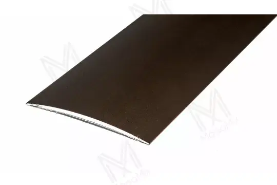 Alumínium burkolatváltó profil 80 mm, 1,00 m/szál, öntapadós eloxált bronz