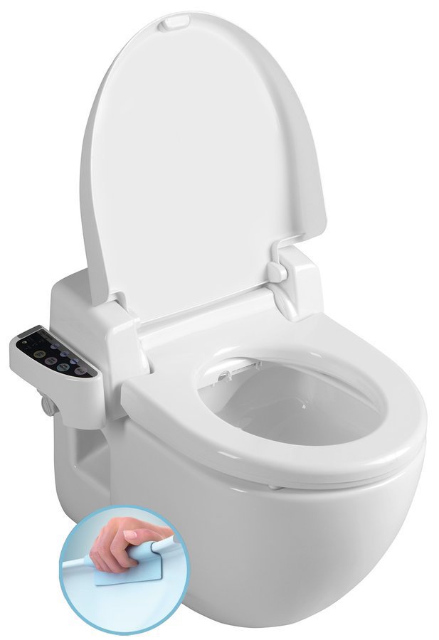 BRILLA fali WC BLOOMING elektronikus bidé, WC-ülőkével