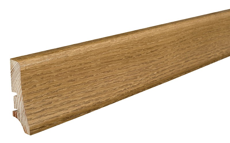 Barlinek P20 tölgy furnérozott szegélyléc, Terra, lakkozott, 58 x 20 mm, 2,2 m