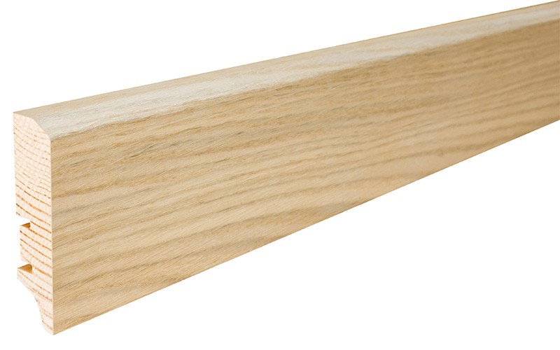 Barlinek P50 tölgy furnérozott szegélyléc, fehér matt lakkozott, 60 x 16 mm, 2,2 m