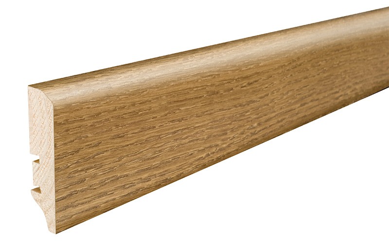 Barlinek P50 tölgy furnérozott szegélyléc, Terra, lakkozott, 60 x 16 mm, 2,2 m