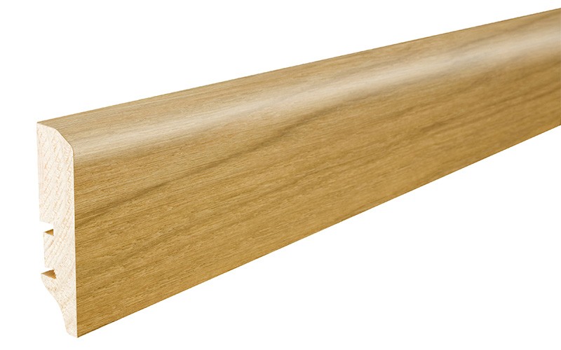 Barlinek P50 tölgy furnérozott szegélyléc, Excite, lakkozott, 60 x 16 mm, 2,2 m