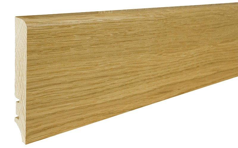 Barlinek P61 tölgy furnérozott szegélyléc, lakkozott, 90 x 16 mm, 2,2 m