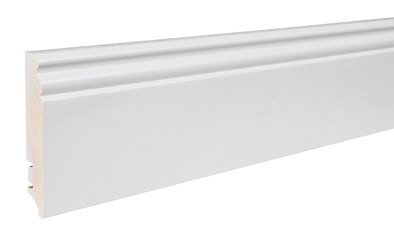 Barlinek PW9H fehérre lakkozott fenyő szegélyléc, 95 x 16 mm, 2,2 m