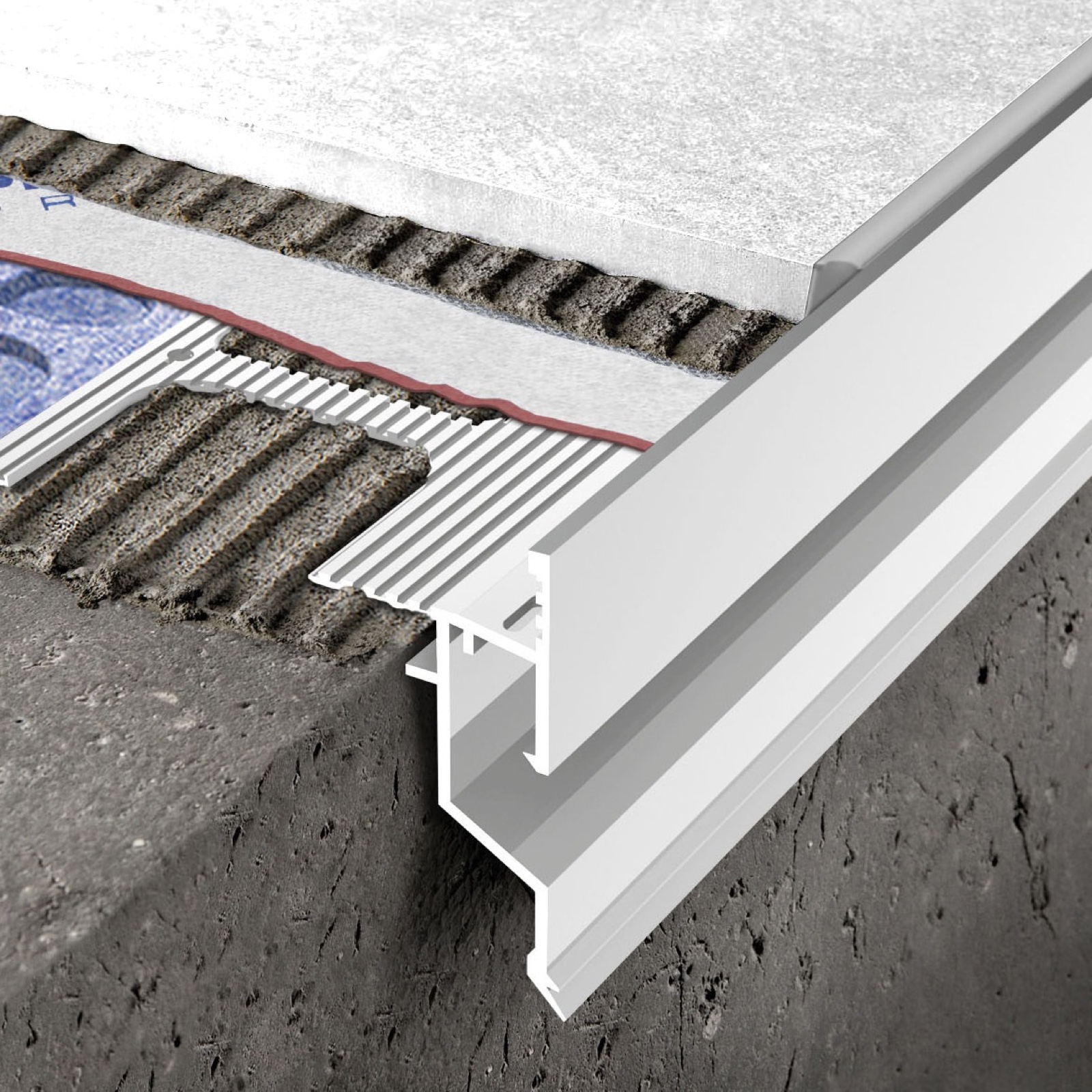 Progress Proterrace Drain Drip White Teraszprofil Alumínium 12,5 mm (2,7 m/szál)
