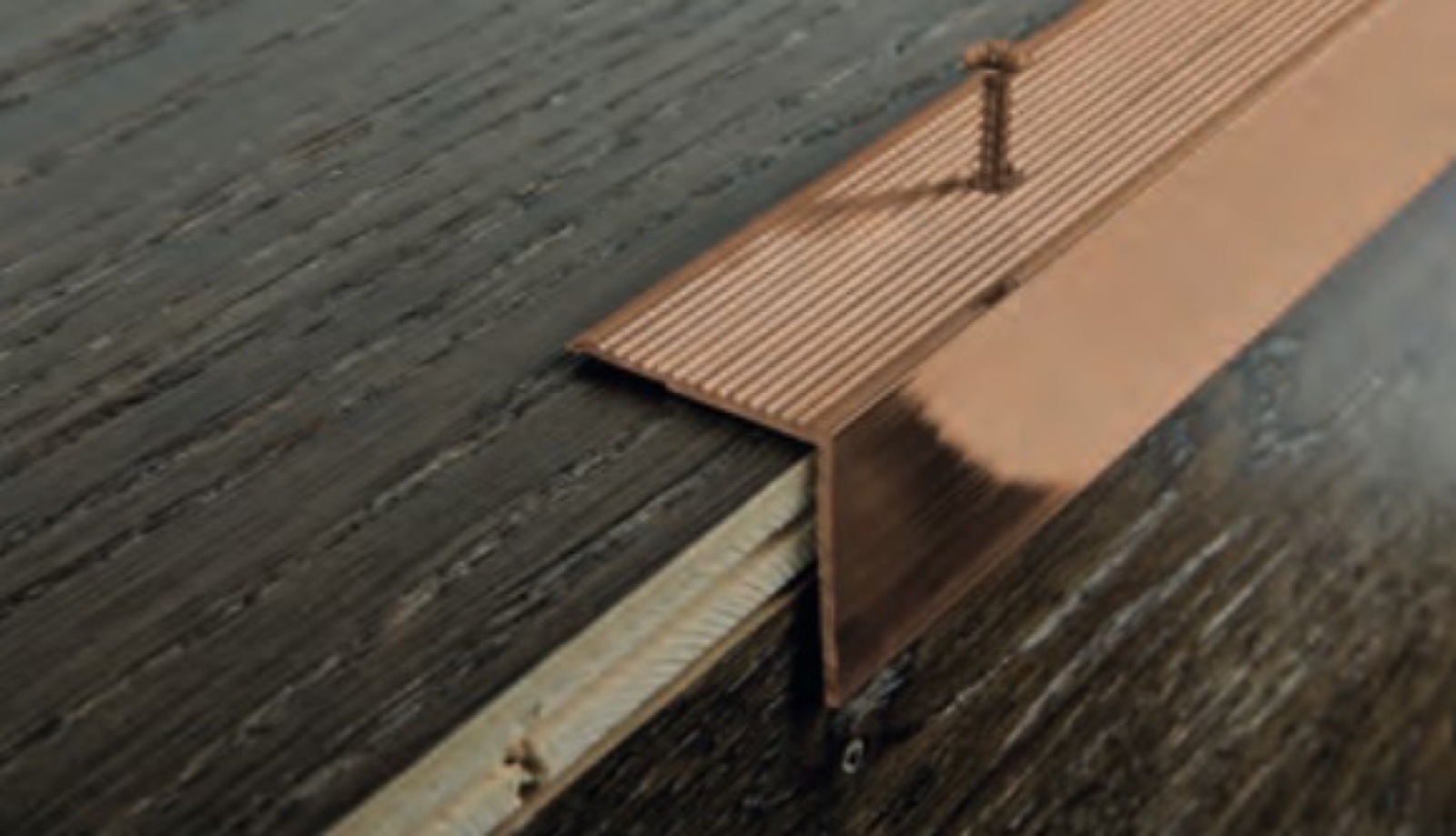 Progress Prowalk Eloxált Bronz Alumínium Lépcsőprofil 22 x 22 mm (2,7 m/szál)