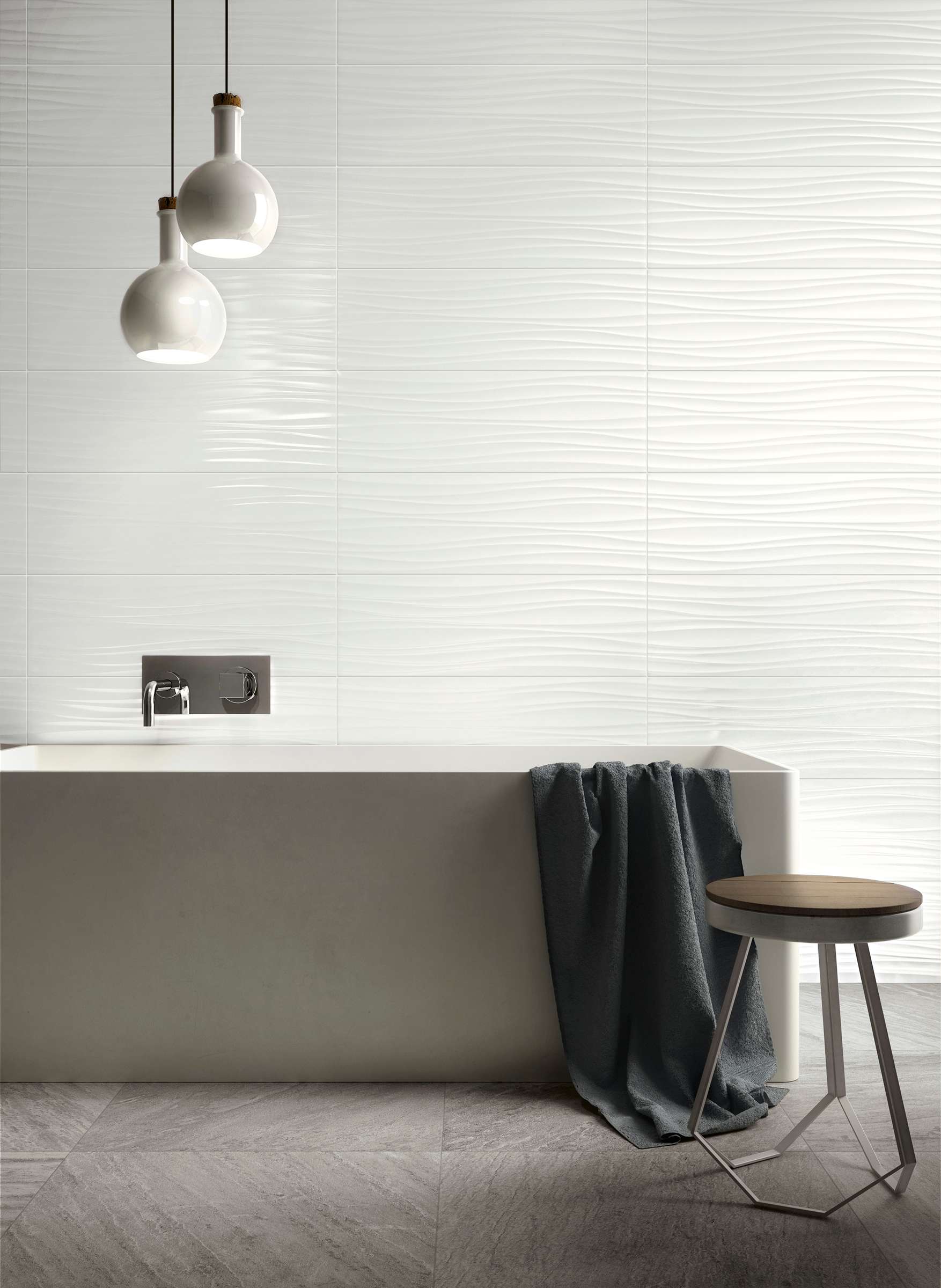 RAGNO Freestyle Glossy Struttura Curva 3D csempe 25x76 cm 1,14 m2/doboz