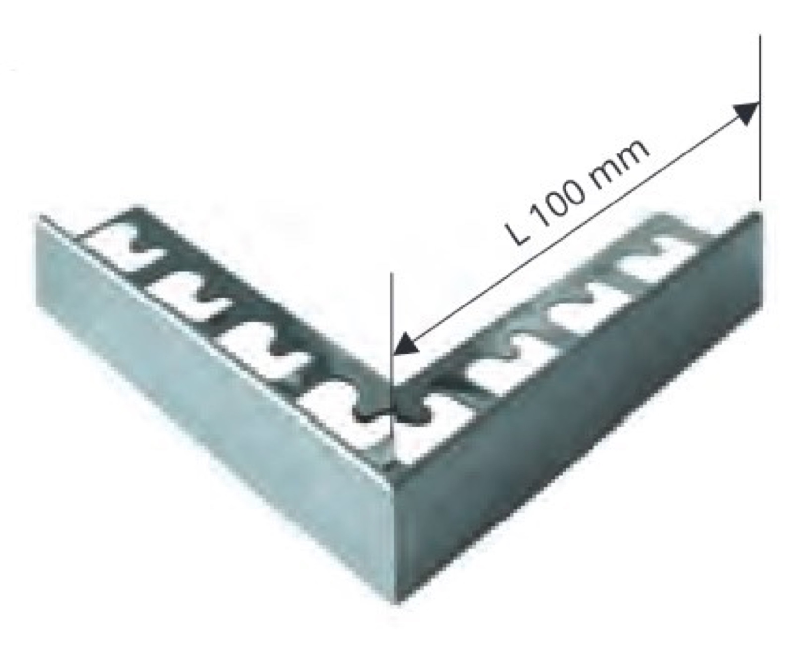 Progress Protermstep ACC Polírozott Rozsdamentes Acél Lépcsőprofil Külső Sarokelem 20 mm (10 cm x 10 cm)
