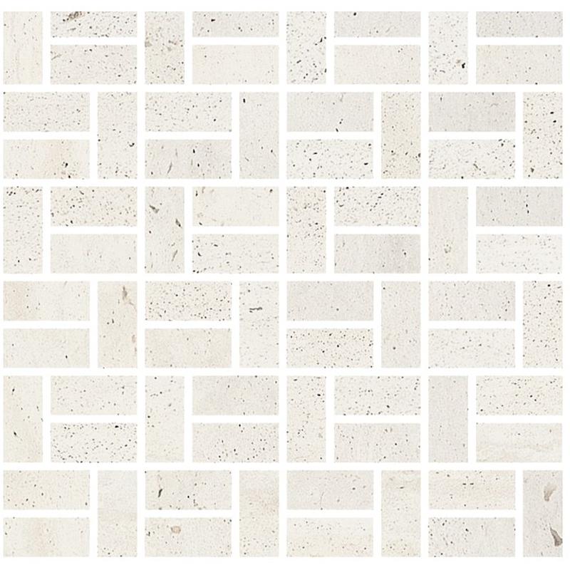 Coem Reverso2 Mosaico White mozaik 2x5, patinás, rektifikált