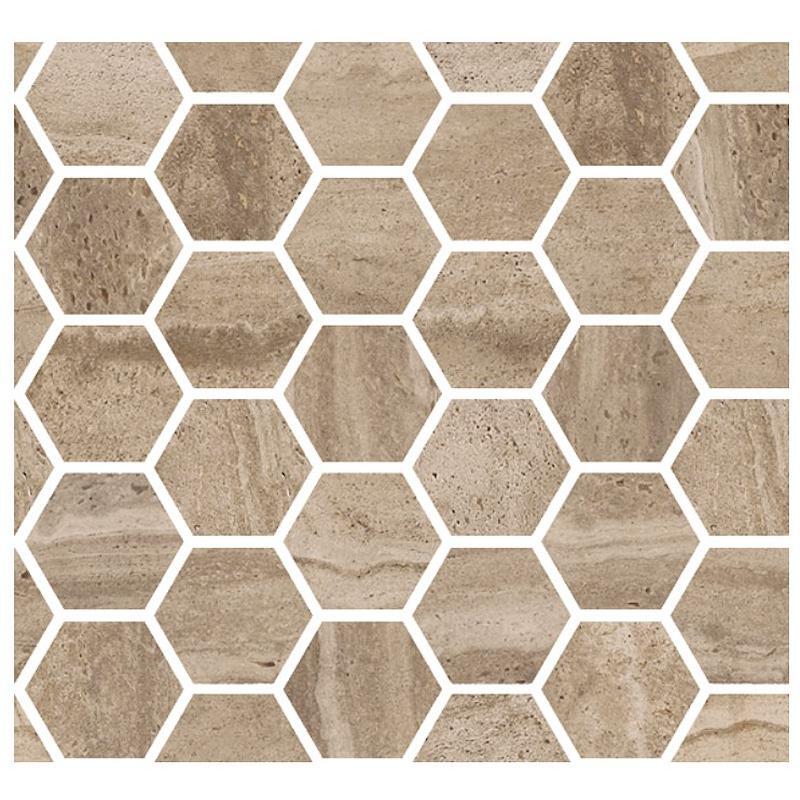 Coem Reverso Mosaico Esagono Noce mozaik 30x30, patinás, rektifikált
