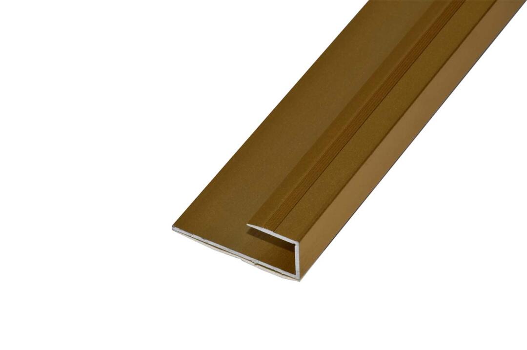 Alumínium parketta végzáró profil 30 mm, 0,93 m/szál, öntapadós eloxált arany