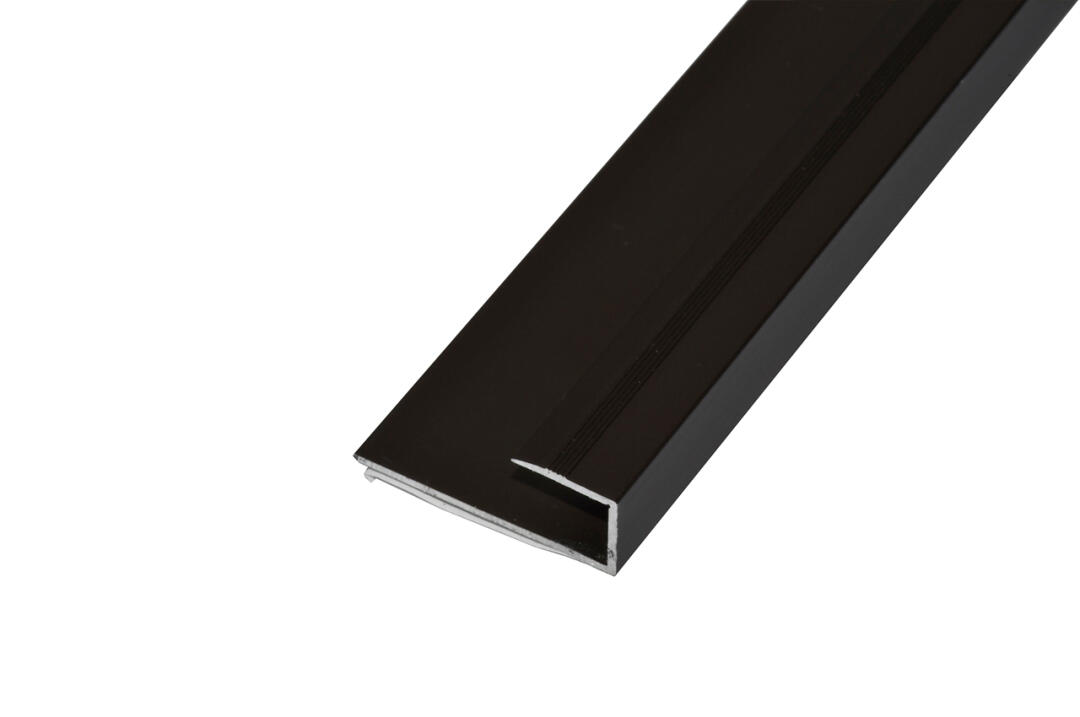 Alumínium parketta végzáró profil 30 mm, 0,93 m/szál, öntapadós eloxált bronz
