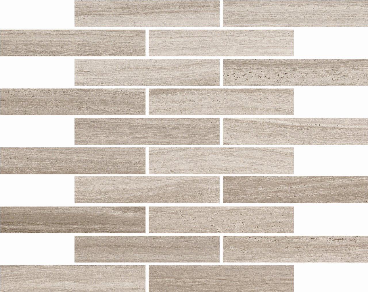 Coem Flow Mosaico Greige mozaik 3x15, rektifikált