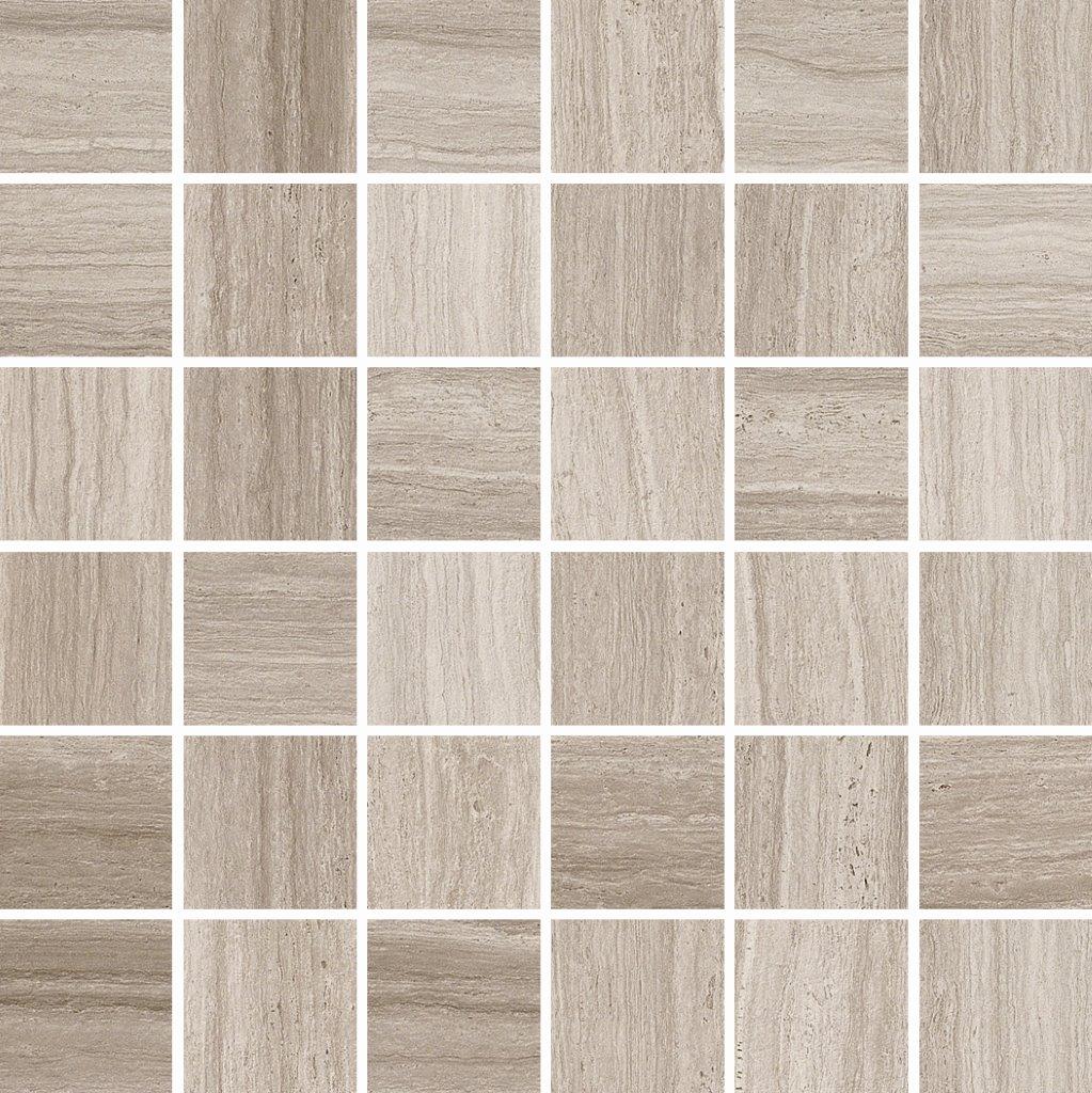 Coem Flow Mosaico Greige mozaik 5x5, natúr, rektifikált
