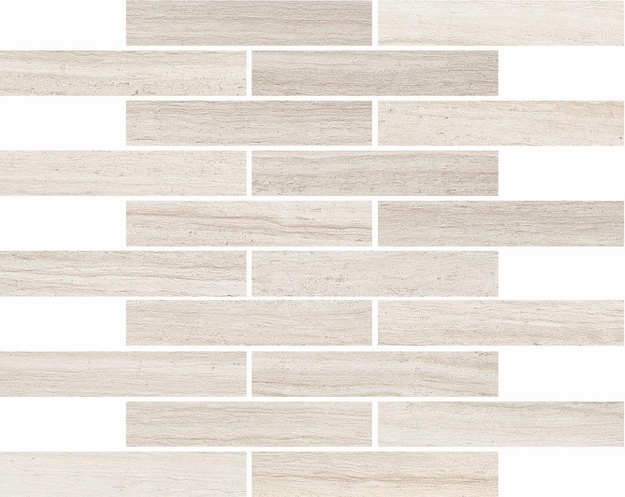 Coem Flow Mosaico White mozaik 3x15, rektifikált
