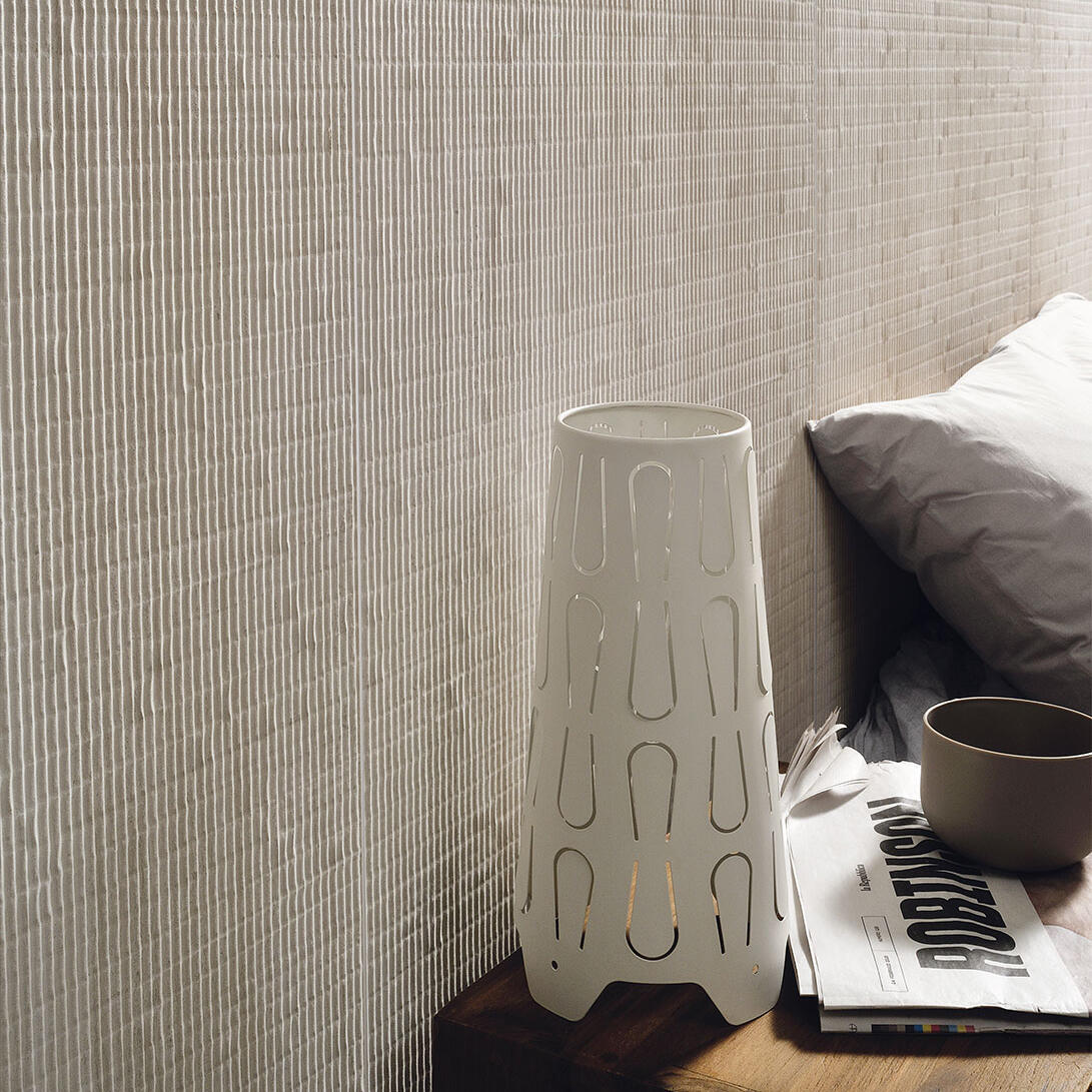 Coem Flow Pleated White burkolólap 60x120, natúr, rektifikált