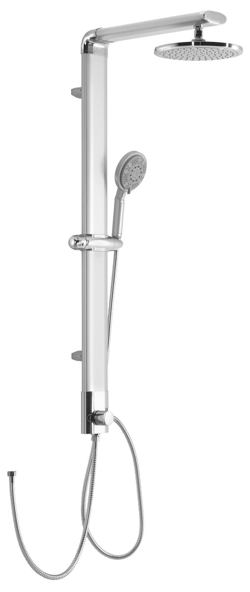 TOUR zuhanyoszlop, csaptelep nélkül, 220mm-es fejzuhannyal, 1100mm, alumínium