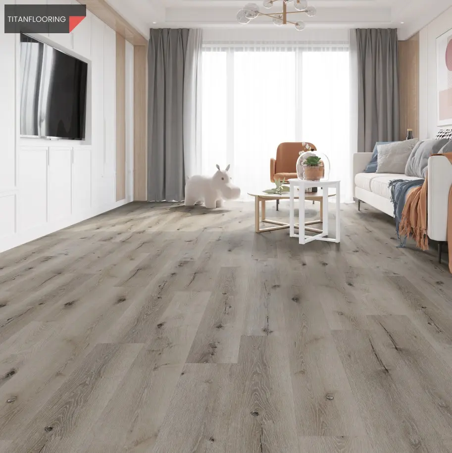 TitanFlooring Grayson Oak Uniclic deszka SPC padló, 1524 x 228 x 5,2 mm