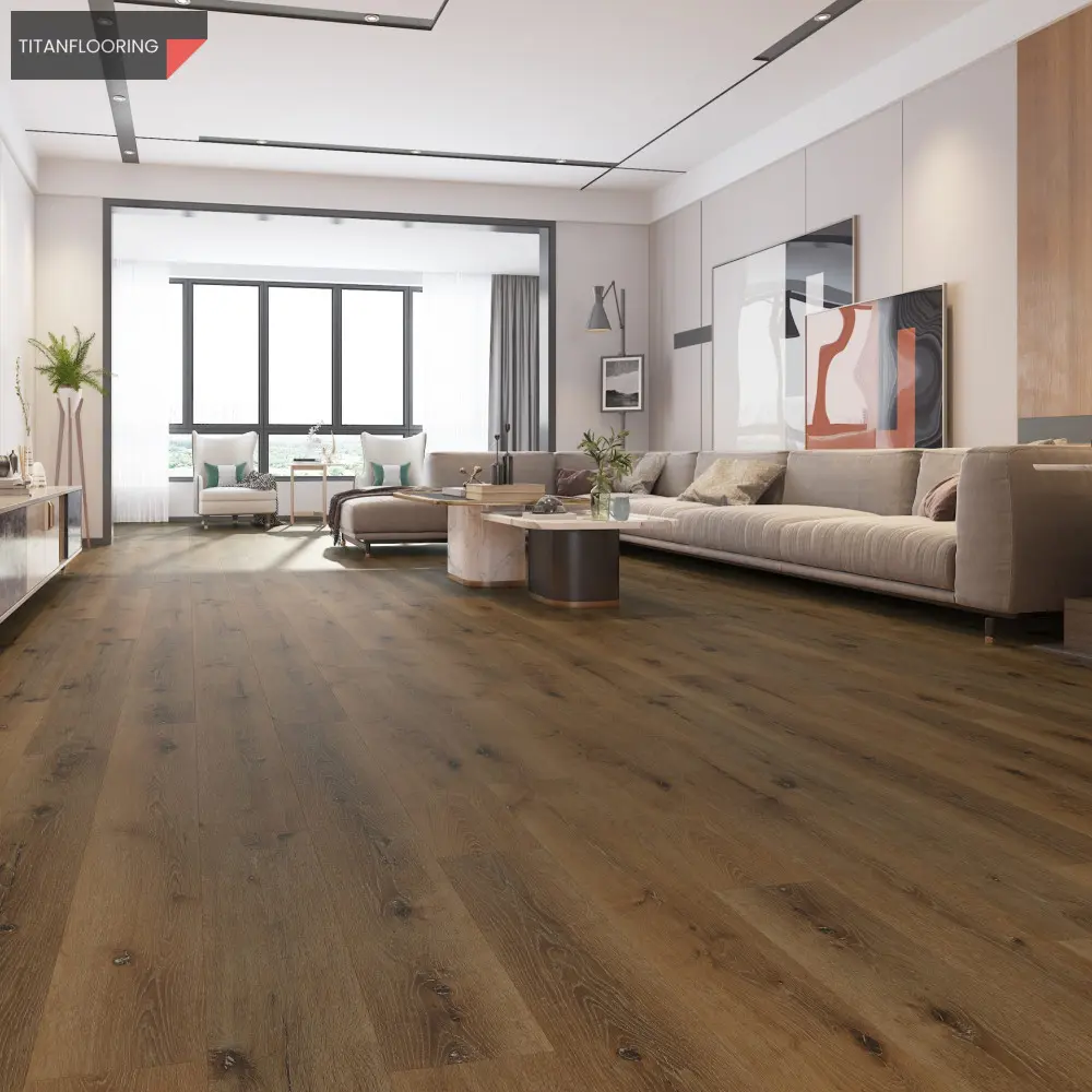 TitanFlooring Brownsdale Uniclic deszka SPC padló, 1524 x 228 x 5,2 mm