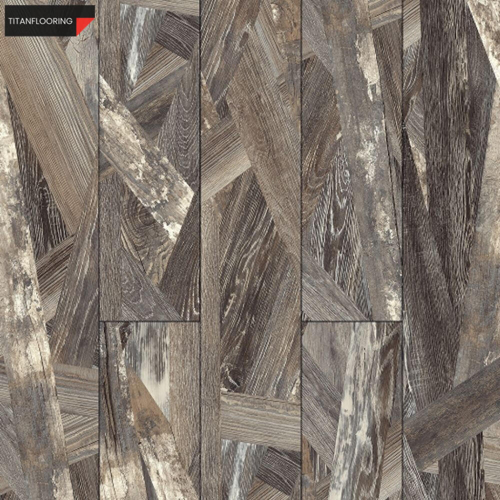 TitanFlooring Crust Oak Uniclic deszka SPC padló, 1524 x 228 x 5,2 mm