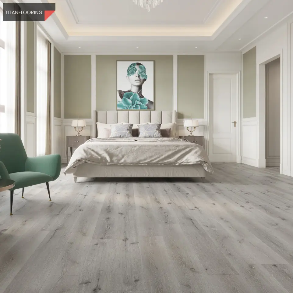 TitanFlooring Graymoor Uniclic deszka SPC padló, 1524 x 228 x 5,2 mm