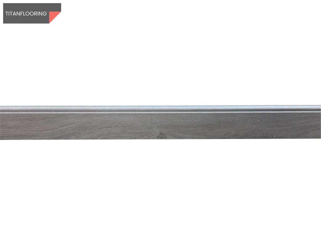 TitanFlooring Cotton White Oak SPC szegélyléc, 80 x 12 mm – 2,4 m