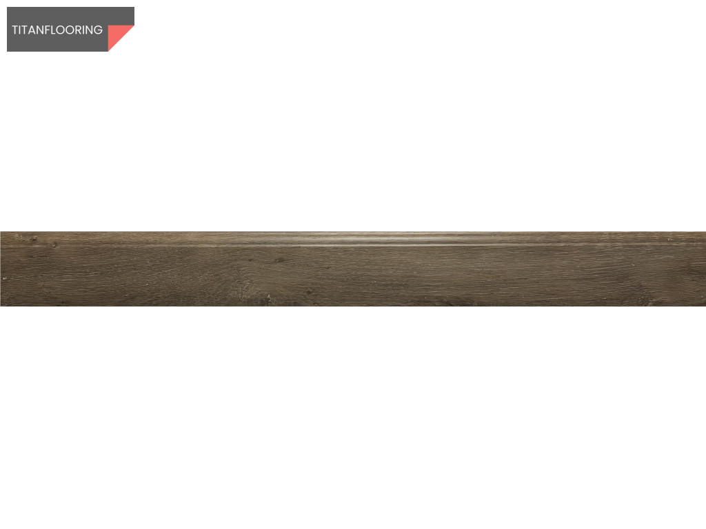 TitanFlooring Castle Dark Oak SPC szegélyléc, 80 x 12 mm – 2,4 m
