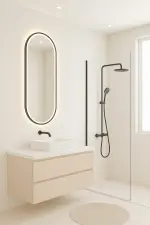 Inspiro GEMMA SMART BLACK LED-es tükör 40x90
