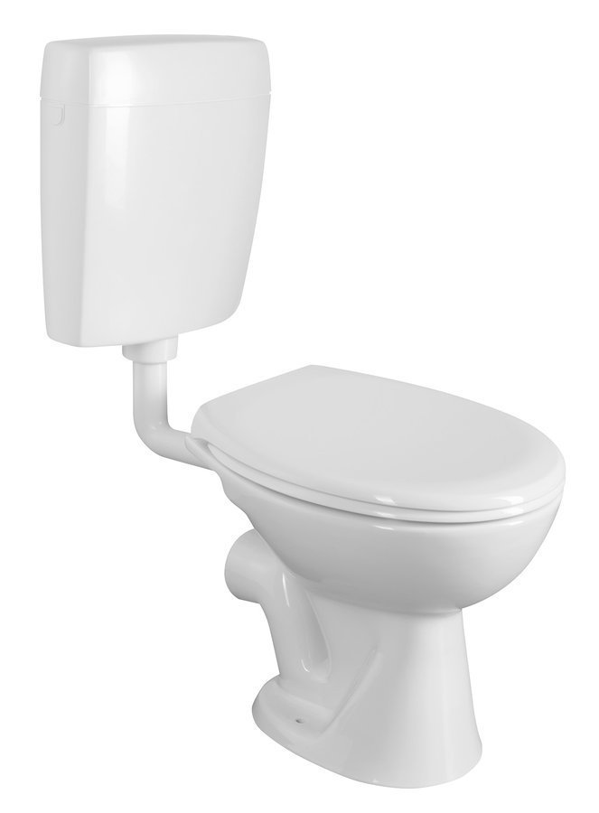 Álló WC, hátsó kifolyású, duálgombos tartállyal