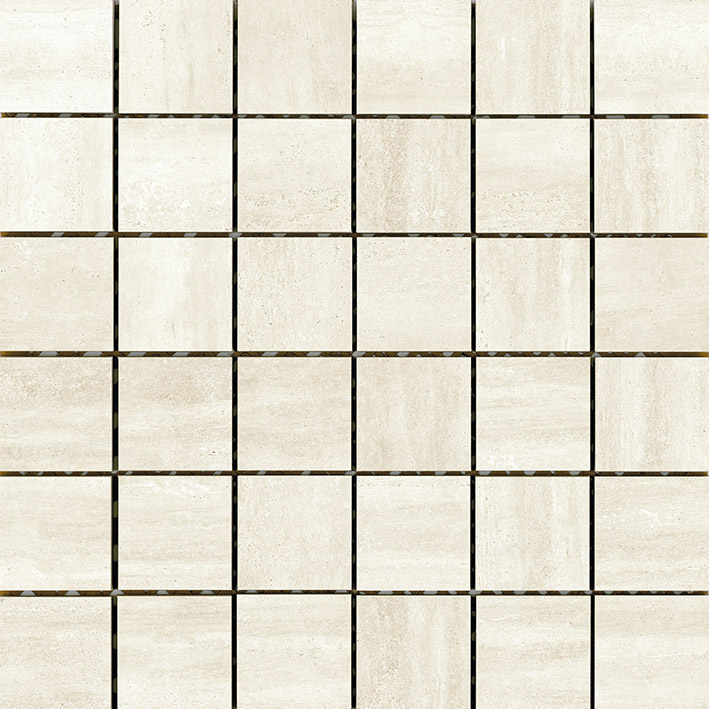 Coem Touch Stone Vein Mosaico White mozaik 5x5, matt polírozott, rektifikált
