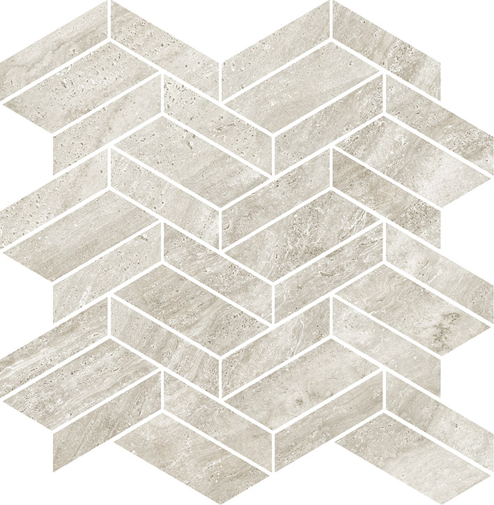 Coem Touch Stone Vein Mosaico Losanghe Grey mozaik 30x30, matt polírozott, rektifikált