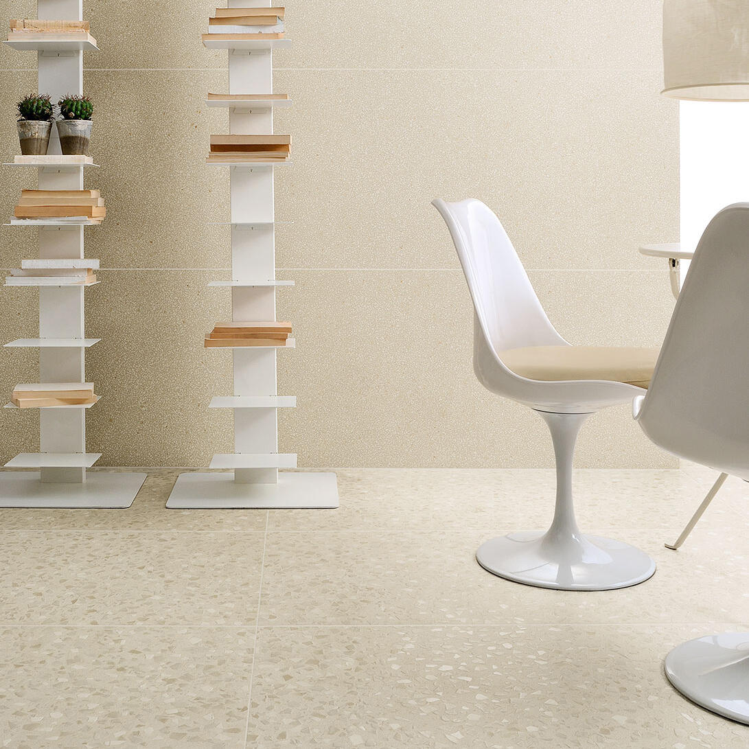 Coem Terrazzo Maxi Caolino burkolólap 60x120, natúr, rektifikált