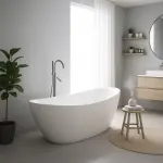 Inspiro VALENTINO LUX térben álló kád 180x88
