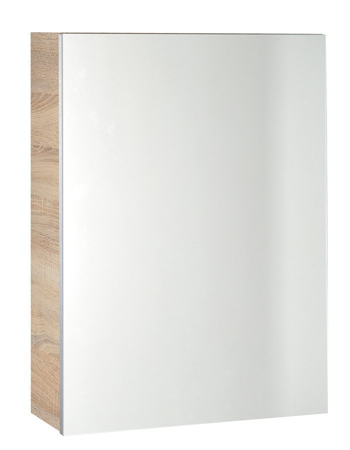 VEGA tükrösszekrény, 50x70x18cm, platinatölgy