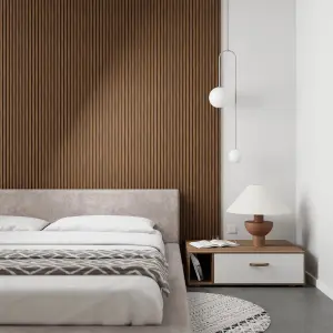 MM LAMELLA SMOOTH Dekorpanel szín: Rustic Oak, 12,5x160x2700 mm