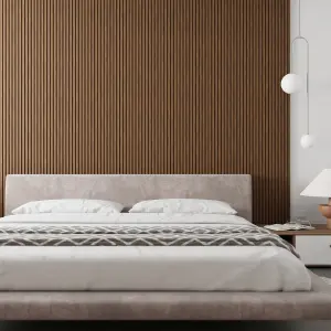 MM LAMELLA SMOOTH Dekorpanel szín: Rustic Oak, 12,5x160x2700 mm