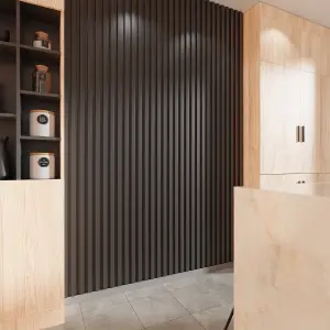 MM LAMELLA INTENSE Dekorpanel szín:Black, 22x170x2700 mm