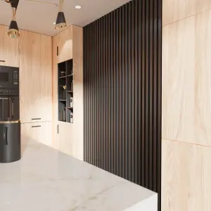 MM LAMELLA INTENSE Dekorpanel szín:Black, 22x170x2700 mm