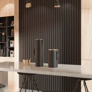MM LAMELLA INTENSE Dekorpanel szín:Black, 22x170x2700 mm