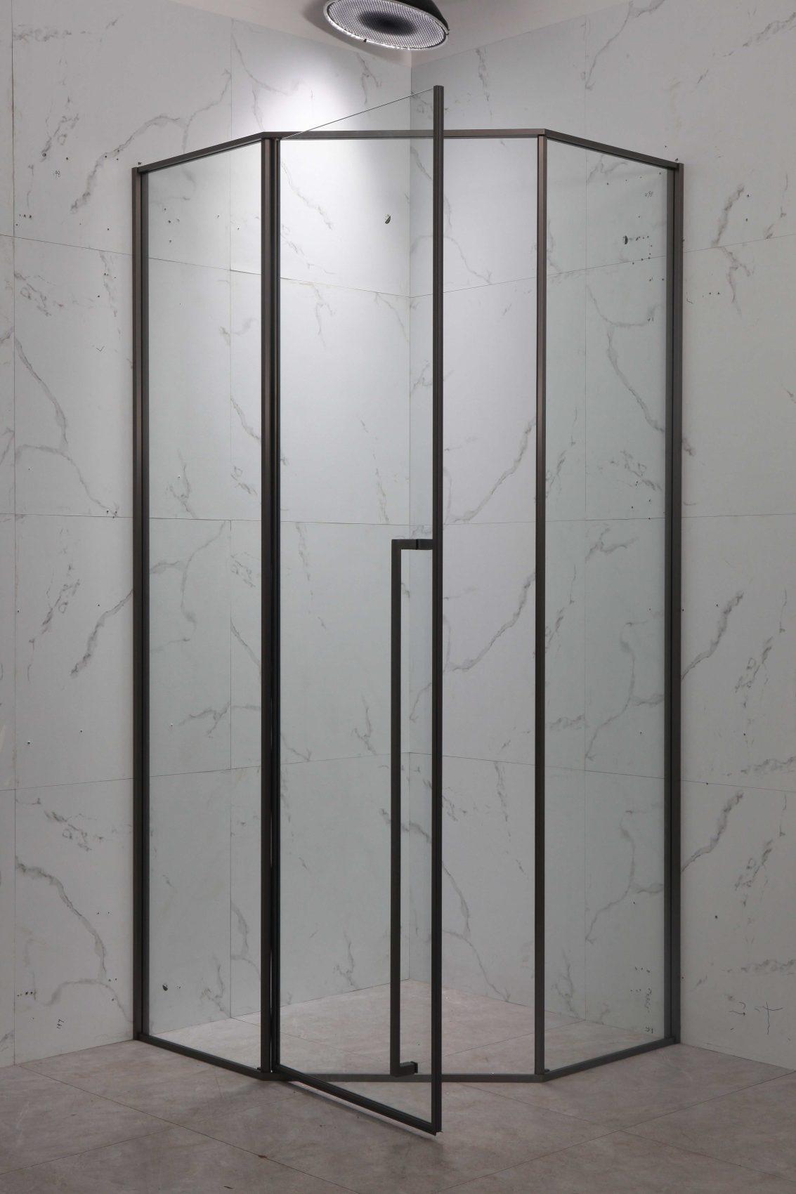 Inspiro PENTA ötszögletű zuhanykabin 90x90/gunmetal