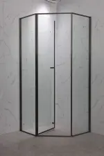 Inspiro PENTA ötszögletű zuhanykabin 90x90/gunmetal