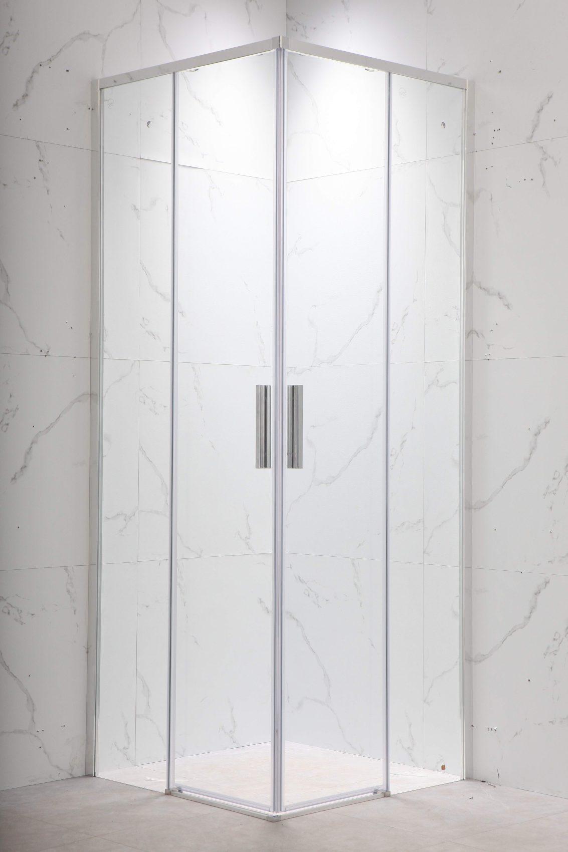 Inspiro UNA ANGOLARE szögletes zuhanykabin 80x80/króm