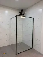 Inspiro LIBERTA walk-in zuhanyfal BLACK 120x200