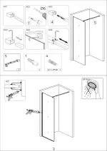 Inspiro LIBERTA walk-in zuhanyfal BLACK 90x200