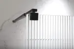 Inspiro LIBERTA walk-in STRIPE zuhanyfal 90x200/fekete